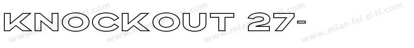 KNOCKOUT 27字体转换